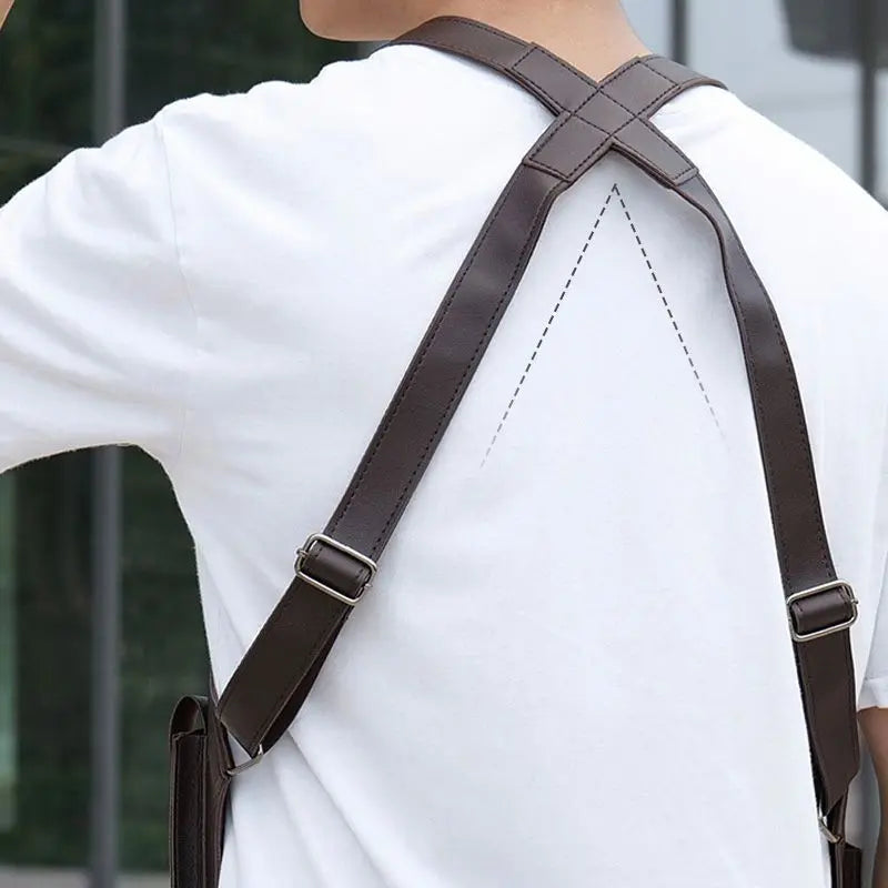 Urban Raider Leather Chest Rig – Anti-Theft Holster Bag