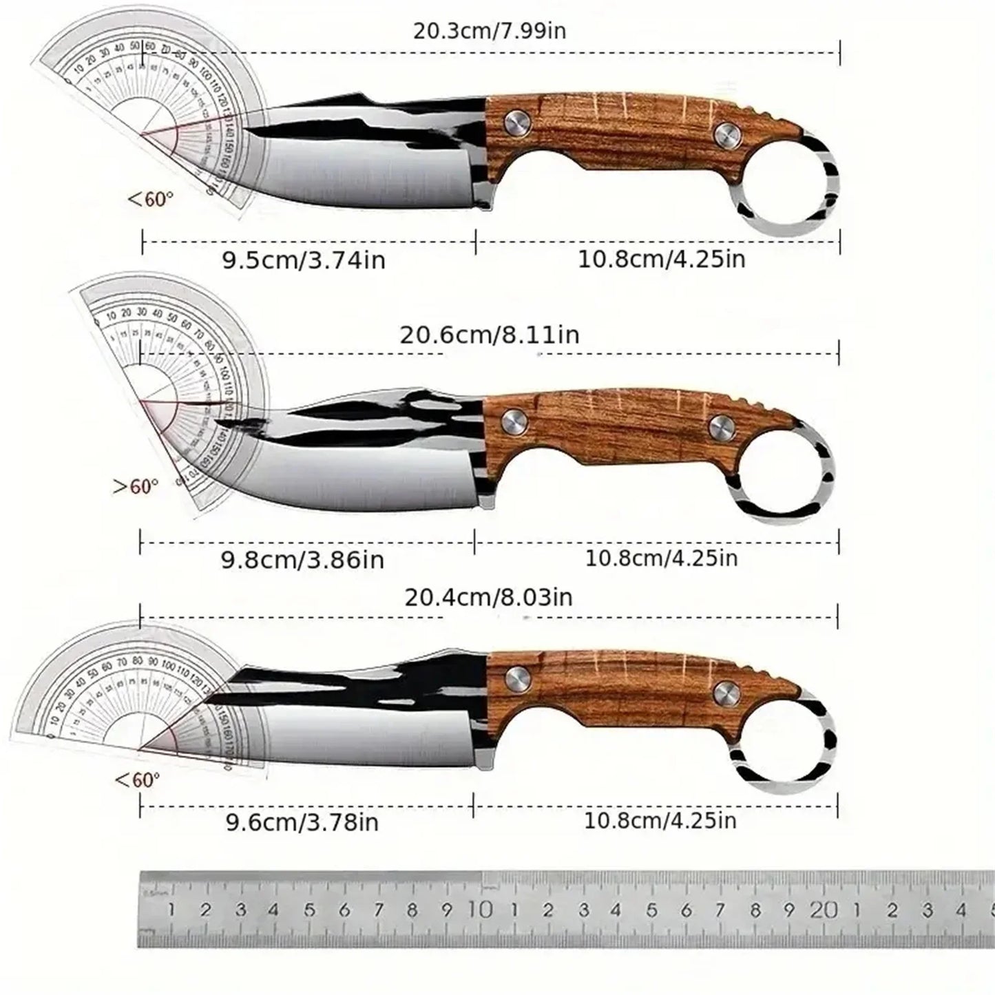 3PC Hand-Forged Steel Knife Set – Razor Precision. Built for Carnage.