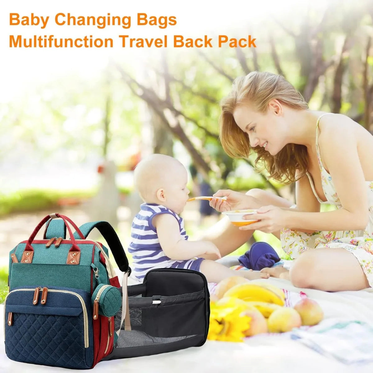 Ultimate Diaper Bag with Built-In Baby Bed – GearHack 3-in-1 Survival Pack