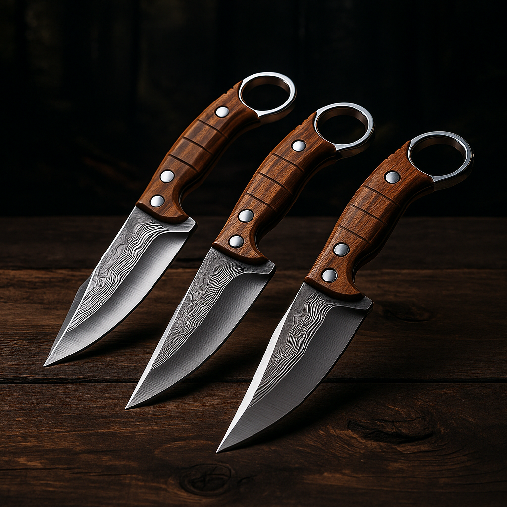 3PC Hand-Forged Steel Knife Set – Razor Precision. Built for Carnage.