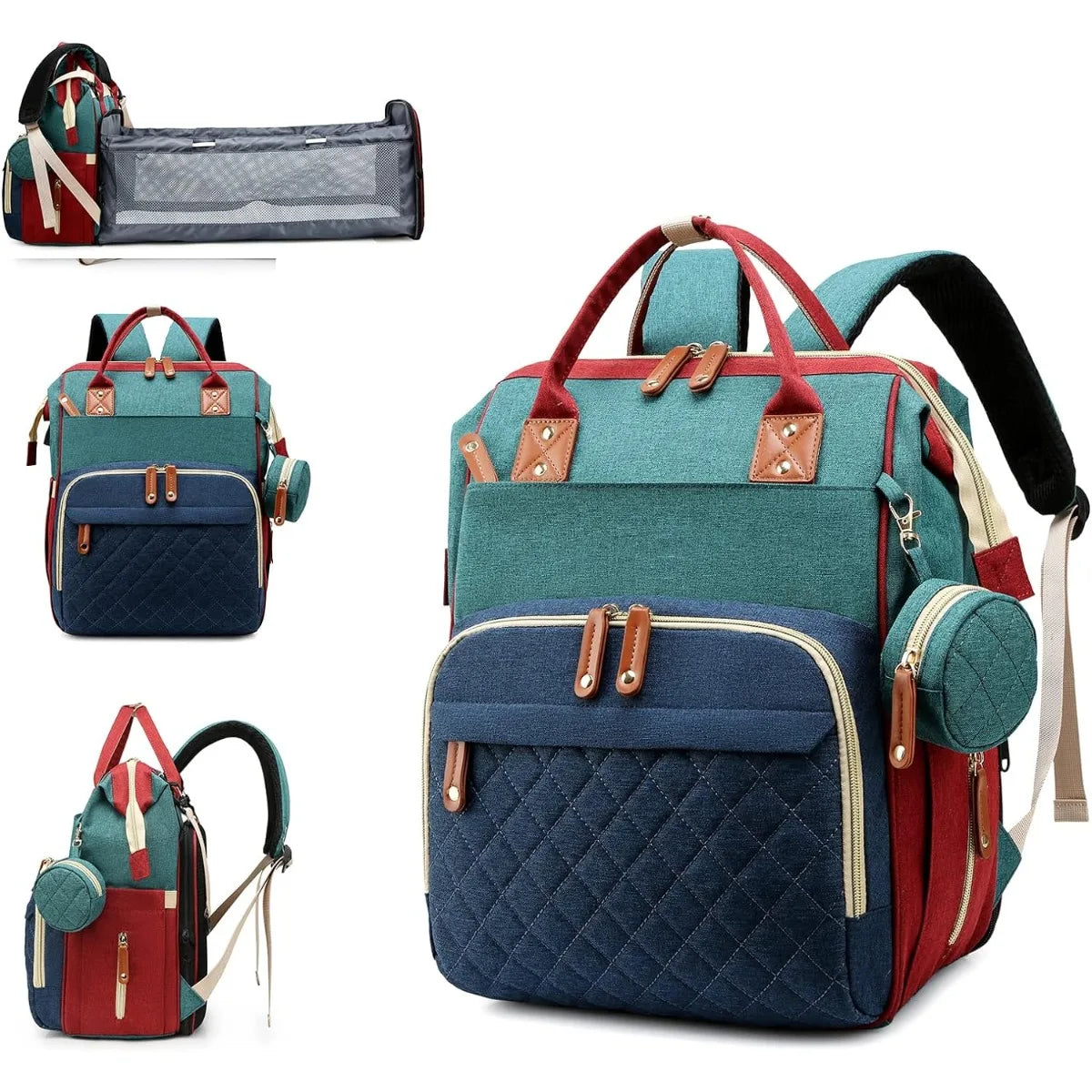 Ultimate Diaper Bag with Built-In Baby Bed – GearHack 3-in-1 Survival Pack