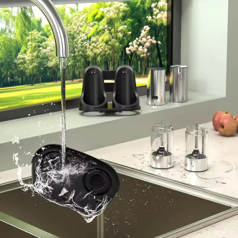 Electric Salt & Pepper Grinder Set – USB Rechargeable, Adjustable Coarseness