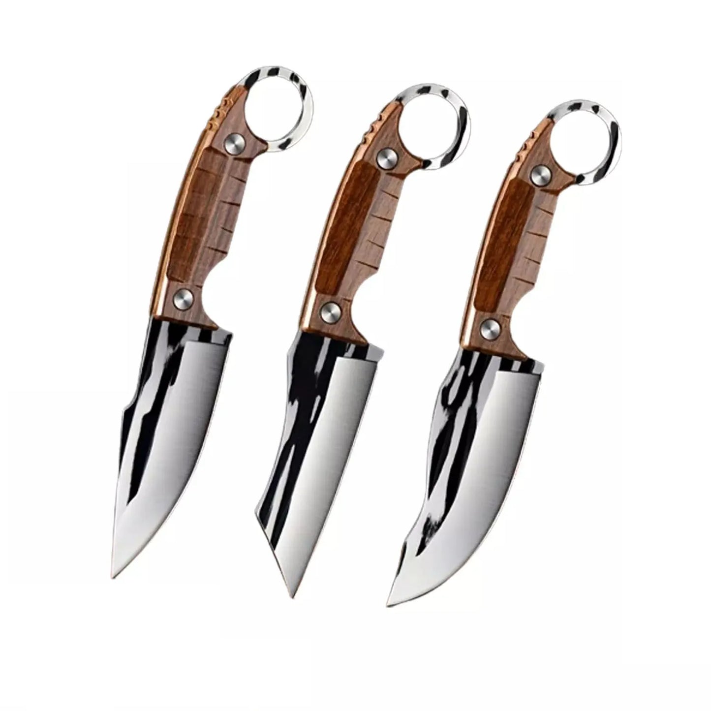3PC Hand-Forged Steel Knife Set – Razor Precision. Built for Carnage.