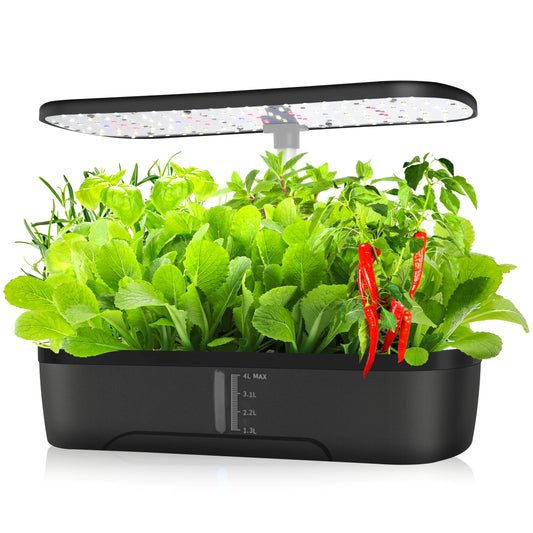 SmartGrow 12-Pod Indoor Hydro Garden Kit – Adjustable LED & Auto-Timer
