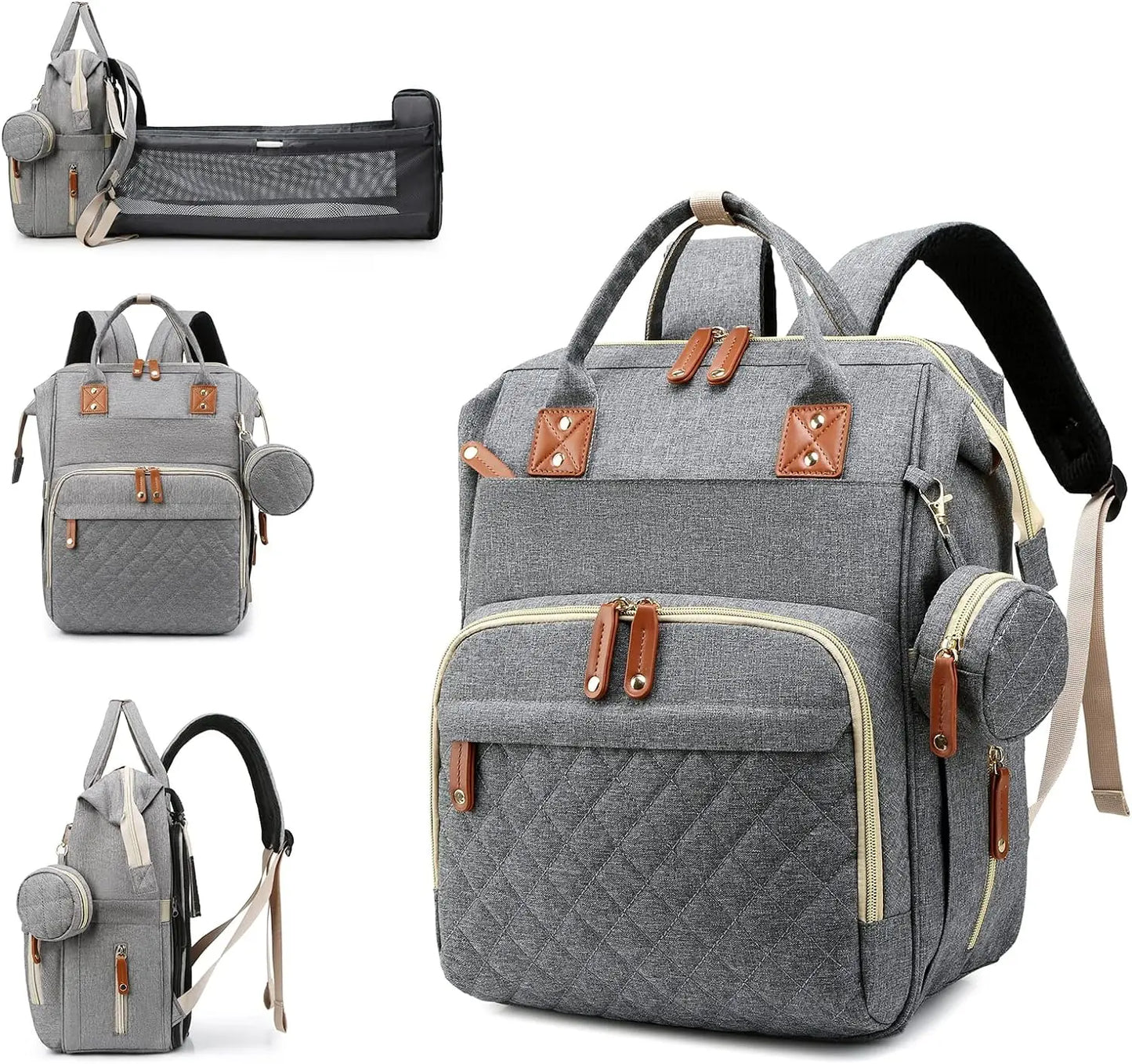 Ultimate Diaper Bag with Built-In Baby Bed – GearHack 3-in-1 Survival Pack