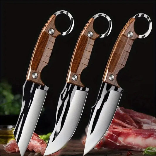 3PC Hand-Forged Steel Knife Set – Razor Precision. Built for Carnage.