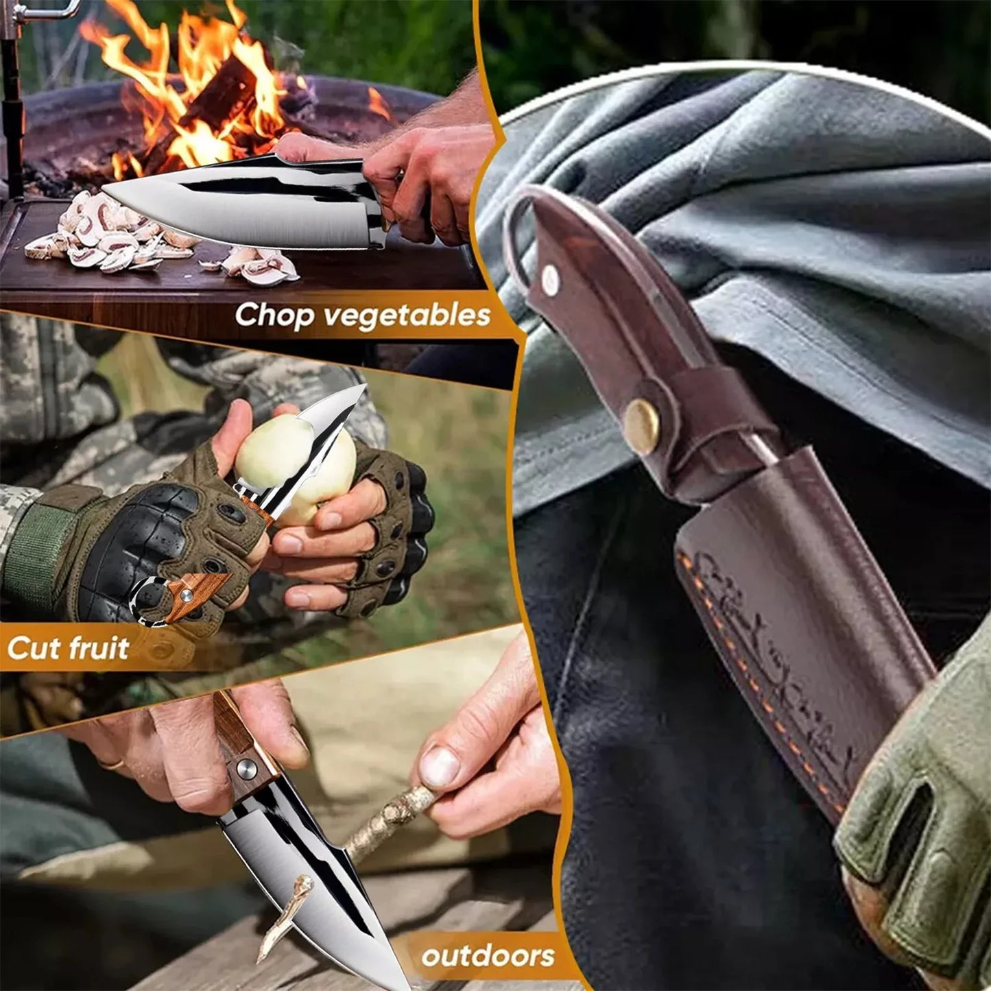 3PC Hand-Forged Steel Knife Set – Razor Precision. Built for Carnage.
